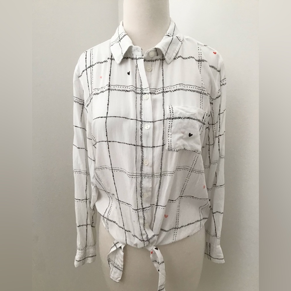 ANTHROPOLOGIE TIE BLOUSE